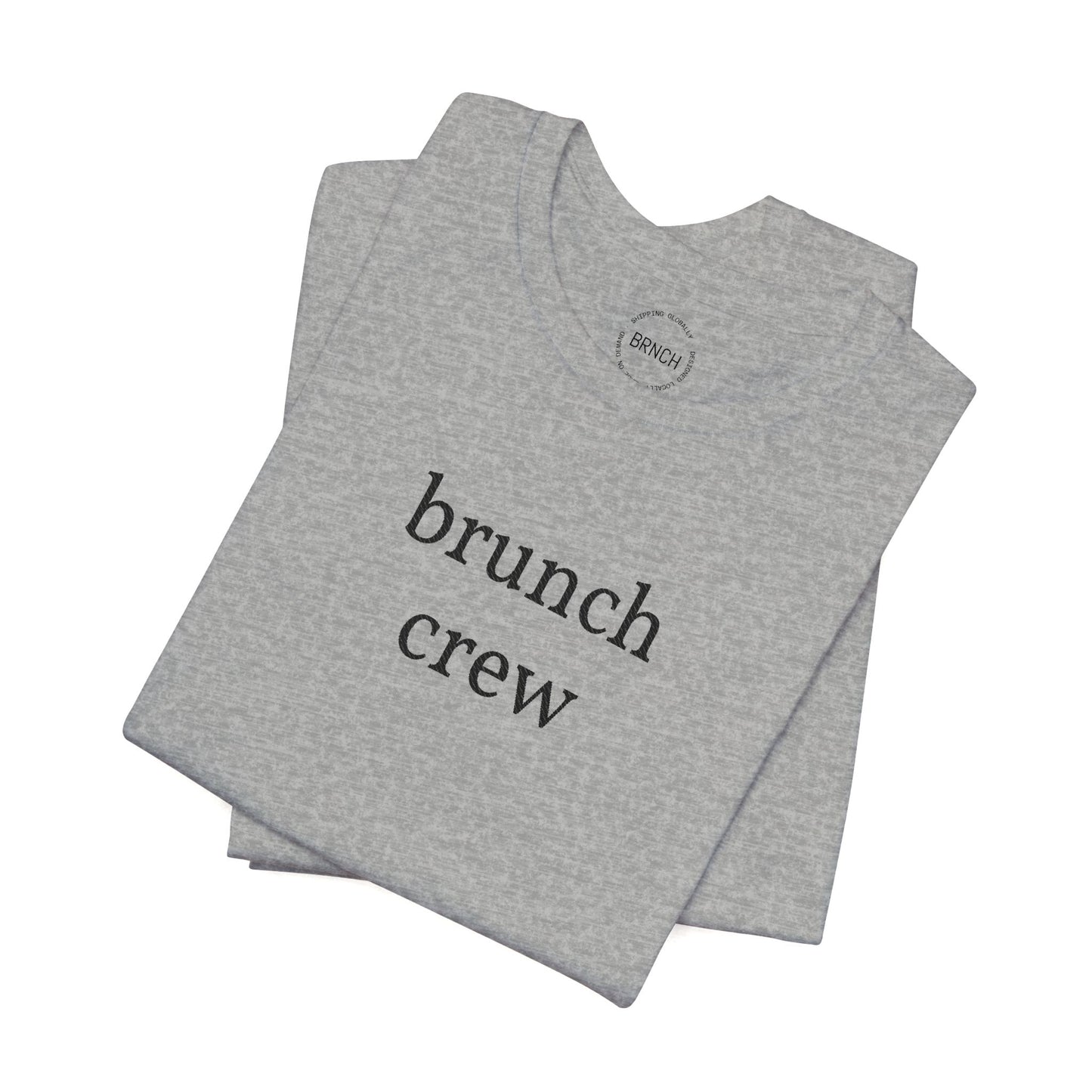 Brunch Crew T‑Shirt — Minimalist White Tee for Brunch Lovers