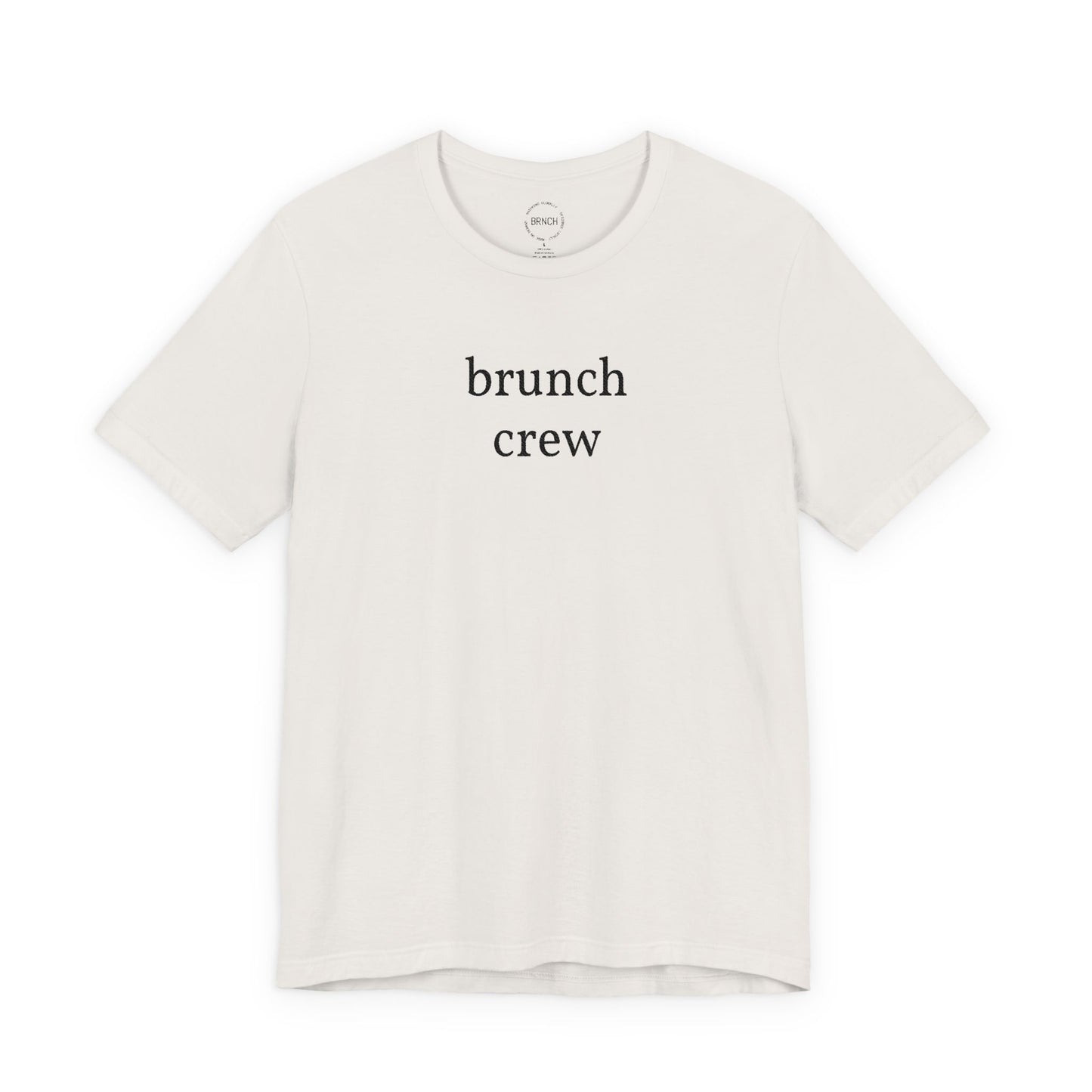 Brunch Crew T‑Shirt — Minimalist White Tee for Brunch Lovers