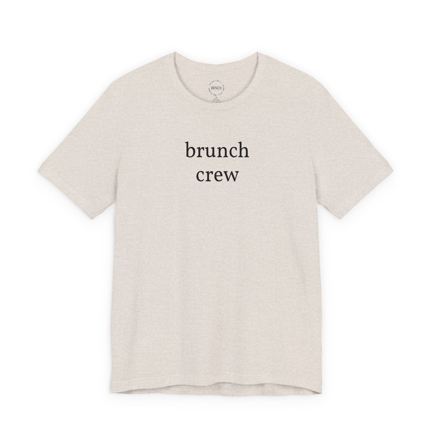 Brunch Crew T‑Shirt — Minimalist White Tee for Brunch Lovers