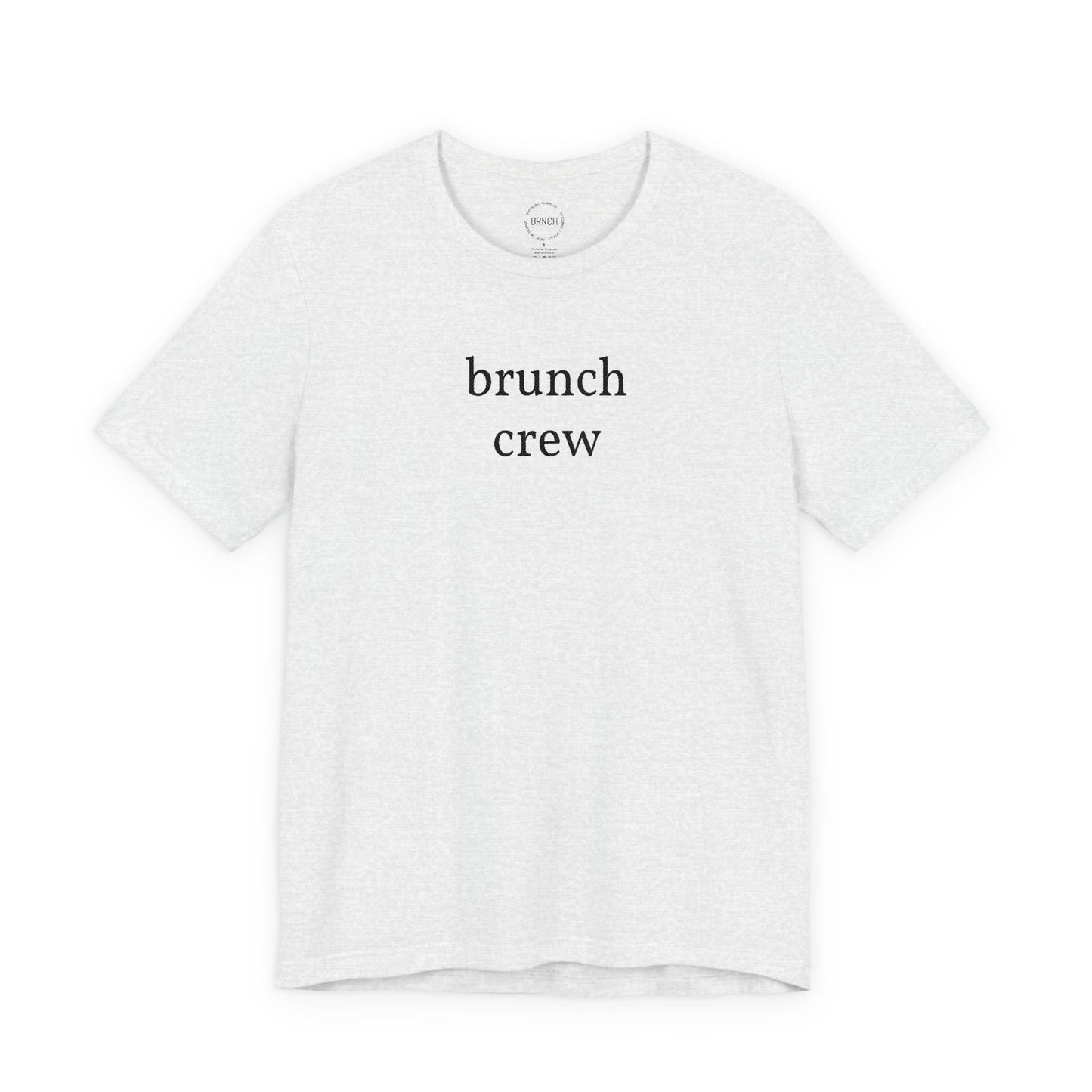 Brunch Crew T‑Shirt — Minimalist White Tee for Brunch Lovers