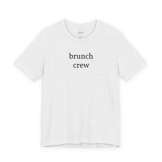 Brunch Crew T‑Shirt — Minimalist White Tee for Brunch Lovers
